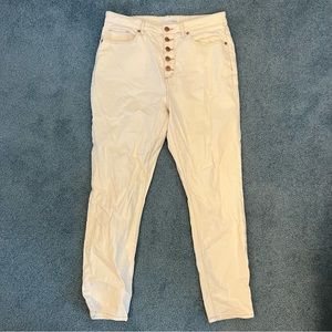 Like new off white Loft high waisted jeans